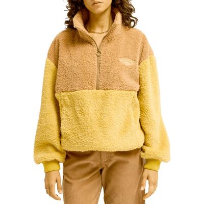 Billabong - Polaire à col montant demi-zippée - Time Off Curry - Taille L - Marron - Publicité Billabong - Polaire à col montant demi-zippée - Time Off Curry - Taille L - Marron - Publicité