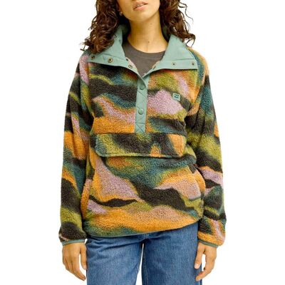 Billabong - Polaire douce à col montant - Switchback Pullover Black Multi - Taille S - Noir - Publicité Billabong - Polaire douce à col montant - Switchback Pullover Black Multi - Taille S - Noir - Publicité