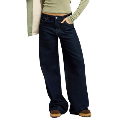 Roxy - Jean ample en coton - Sun And Done Loose Denim Jean Deep Sea en Coton - Taille S - Navy - Publicité Roxy - Jean ample en coton - Sun And Done Loose Denim Jean Deep Sea en Coton - Taille S - Navy - Publicité