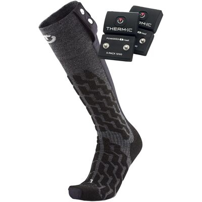 Therm-ic - Chaussettes chauffantes avec batteries - Set Heat Fusion Uni + S-700B - Taille 45-47 - Noir - Publicité Therm-ic - Chaussettes chauffantes avec batteries - Set Heat Fusion Uni + S-700B - Taille 45-47 - Noir - Publicité