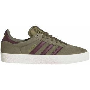 Adidas Originals - Sneakers en cuir suède - Gazelle ADV Olive Strata/Maroon/Core White en Cuir - Taille 43 1/3 - Kaki - Publicité Adidas Originals - Sneakers en cuir suède - Gazelle ADV Olive Strata/Maroon/Core White en Cuir - Taille 43 1/3 - Kaki - Publicité