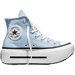 Converse - Sneakers montantes à semelle compensée - Chuck Taylor All Star Lift Double Stack High Clear Skies/White pour Femme - Taille 37 - Bleu - Publicité Converse - Sneakers montantes à semelle compensée - Chuck Taylor All Star Lift Double Stack High Clear Skies/White pour Femme - Taille 37 - Bleu - Publicité