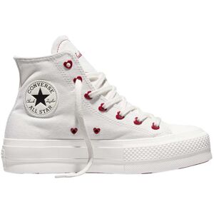 Converse - Chaussures montantes en toile - Chuck Taylor All Star Lift High Vintage White/Egret/Days Ahead pour Femme - Taille 37 - Blanc - Publicité Converse - Chaussures montantes en toile - Chuck Taylor All Star Lift High Vintage White/Egret/Days Ahead pour Femme - Taille 37 - Blanc - Publicité