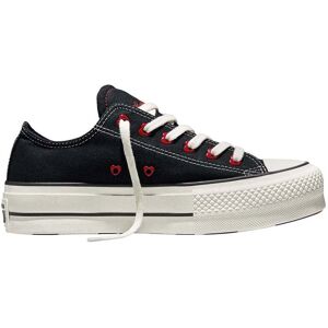 Converse - Sneakers en toile - Chuck Taylor All Star Lift Ox Black/Egret/Days Ahead pour Femme - Taille 37 - Noir - Publicité Converse - Sneakers en toile - Chuck Taylor All Star Lift Ox Black/Egret/Days Ahead pour Femme - Taille 37 - Noir - Publicité