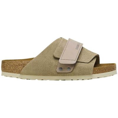Birkenstock - Sandales en cuir - Kyoto Nubuck-Suede Leather Regular Taupe en Cuir - Taille 42 - Marron - Publicité Birkenstock - Sandales en cuir - Kyoto Nubuck-Suede Leather Regular Taupe en Cuir - Taille 42 - Marron - Publicité