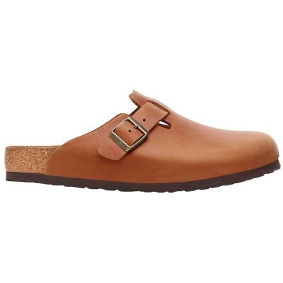 Birkenstock - Sabot en cuir nubuck huilé - Boston Oiled Leather Regular Cognac en Cuir - Taille 41 - Marron - Publicité Birkenstock - Sabot en cuir nubuck huilé - Boston Oiled Leather Regular Cognac en Cuir - Taille 41 - Marron - Publicité