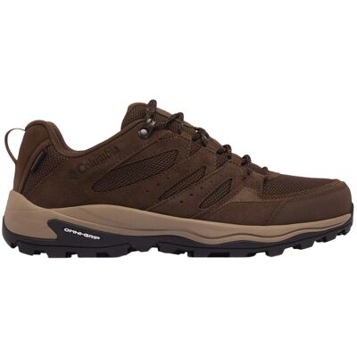 Columbia - Chaussures basses imperméables de randonnée journée - Redmond IV Low Waterproof Cordovan Tangy Orange pour Homme en Cuir - Taille 44 - - Publicité Columbia - Chaussures basses imperméables de randonnée journée - Redmond IV Low Waterproof Cordovan Tangy Orange pour Homme en Cuir - Taille 44 - - Publicité