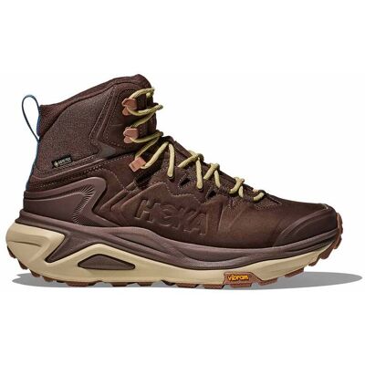 Hoka - Chaussures de randonnée en GORE-TEX - Kaha 3 GTX M Walnut/Oyster Mushroom pour Homme en Cuir - Taille 42 - Marron - Publicité Hoka - Chaussures de randonnée en GORE-TEX - Kaha 3 GTX M Walnut/Oyster Mushroom pour Homme en Cuir - Taille 42 - Marron - Publicité