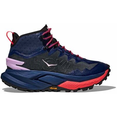 Hoka - Chaussures de randonnée journée - Mafate Hike W Midnight Blue/Neon Flame pour Femme - Taille 41 1/3 - Violet - Publicité Hoka - Chaussures de randonnée journée - Mafate Hike W Midnight Blue/Neon Flame pour Femme - Taille 41 1/3 - Violet - Publicité