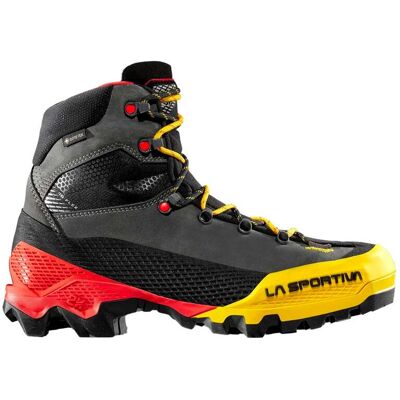 La Sportiva - Chaussures d'alpinisme en GORE-TEX® - Aequilibrium LT GTX Black/Yellow pour Homme en Cuir - Taille 44,5 - Noir - Publicité La Sportiva - Chaussures d'alpinisme en GORE-TEX® - Aequilibrium LT GTX Black/Yellow pour Homme en Cuir - Taille 44,5 - Noir - Publicité