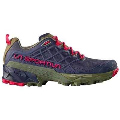 La Sportiva - Chaussures de randonnée journée - Akyra II W Night Sky/Cypress pour Femme - Taille 39,5 - Navy - Publicité La Sportiva - Chaussures de randonnée journée - Akyra II W Night Sky/Cypress pour Femme - Taille 39,5 - Navy - Publicité