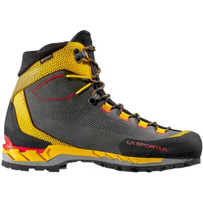 La Sportiva - Chaussures d'alpinisme en GORE-TEX - Trango Tech Leather GTX Black/Yellow pour Homme en Cuir - Taille 43 - Noir - Publicité La Sportiva - Chaussures d'alpinisme en GORE-TEX - Trango Tech Leather GTX Black/Yellow pour Homme en Cuir - Taille 43 - Noir - Publicité