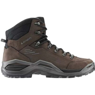Lowa - Chaussures de randonnée journée - Renegade Evo LL Mid Dark Brown/Black pour Homme en Cuir - Taille 42,5 - Marron - Publicité Lowa - Chaussures de randonnée journée - Renegade Evo LL Mid Dark Brown/Black pour Homme en Cuir - Taille 42,5 - Marron - Publicité