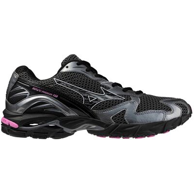 Mizuno - Chaussures lifestyle - Wave Rider 10 Black Sand/Black/Spring Crocus pour Homme en Cuir - Taille 8,5 UK - Noir - Publicité Mizuno - Chaussures lifestyle - Wave Rider 10 Black Sand/Black/Spring Crocus pour Homme en Cuir - Taille 8,5 UK - Noir - Publicité