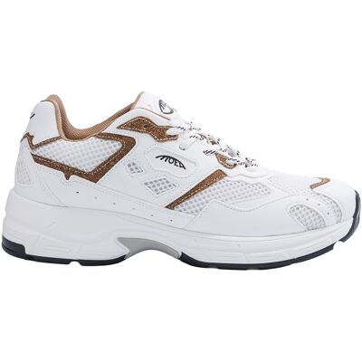 MoEa - Chaussures légères en biomatériaux - Rush White & Brown Palm en Coton - Taille 43 - Marron - Publicité MoEa - Chaussures légères en biomatériaux - Rush White & Brown Palm en Coton - Taille 43 - Marron - Publicité