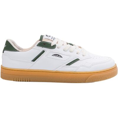 MoEa - Sneakers vegan en biomatériaux - Origin Low White & Green Apple pour Homme en Coton - Taille 43 - Blanc - Publicité MoEa - Sneakers vegan en biomatériaux - Origin Low White & Green Apple pour Homme en Coton - Taille 43 - Blanc - Publicité