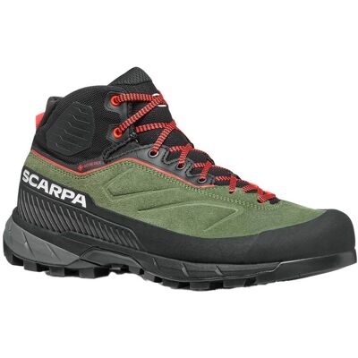 Scarpa - Chaussures d'approche en GORE-TEX - Rapid XT Mid GTX W Birch Coral pour Femme en Cuir - Taille 39 - Vert - Publicité Scarpa - Chaussures d'approche en GORE-TEX - Rapid XT Mid GTX W Birch Coral pour Femme en Cuir - Taille 39 - Vert - Publicité