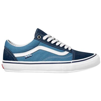 Vans Old Skool Unisex Sneakers - Bleu et Blanc - Taille 43 - Publicité Vans Old Skool Unisex Sneakers - Bleu et Blanc - Taille 43 - Publicité