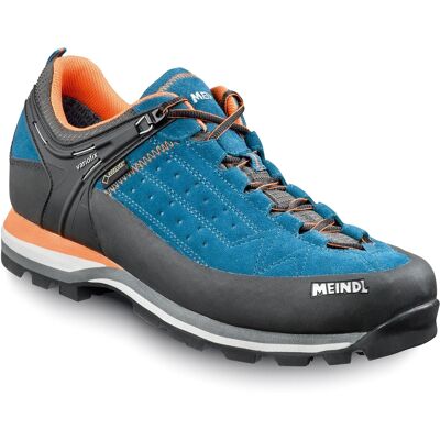 Meindl - Chaussures d'approche en GORE-TEX® - Literock GTX Bleu/Orange pour Homme - Taille 43 - Publicité Meindl - Chaussures d'approche en GORE-TEX® - Literock GTX Bleu/Orange pour Homme - Taille 43 - Publicité