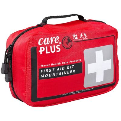 Trousse de premiers secours Care Plus - Montagnard - Couverture d'urgence - Attelle de fracture - Publicité Trousse de premiers secours Care Plus - Montagnard - Couverture d'urgence - Attelle de fracture - Publicité