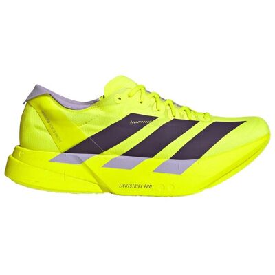 Adidas - Chaussures de running - Adizero Adios Pro 4 M Solar Yellow/Aurora Plum/Powder Plum pour Homme - Taille 44 - Publicité Adidas - Chaussures de running - Adizero Adios Pro 4 M Solar Yellow/Aurora Plum/Powder Plum pour Homme - Taille 44 - Publicité