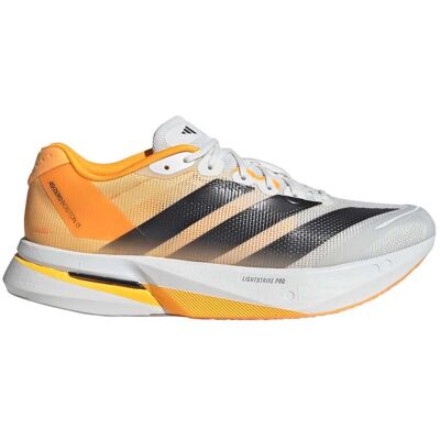 Adidas - Chaussures de running - Adizero Boston 13 M Crystal White - Taille 9 UK - Orange - Publicité Adidas - Chaussures de running - Adizero Boston 13 M Crystal White - Taille 9 UK - Orange - Publicité