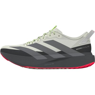 Adidas - Chaussures de running - Adizero Evo SL Atr M White Tint - Taille 10 UK - Gris - Publicité Adidas - Chaussures de running - Adizero Evo SL Atr M White Tint - Taille 10 UK - Gris - Publicité
