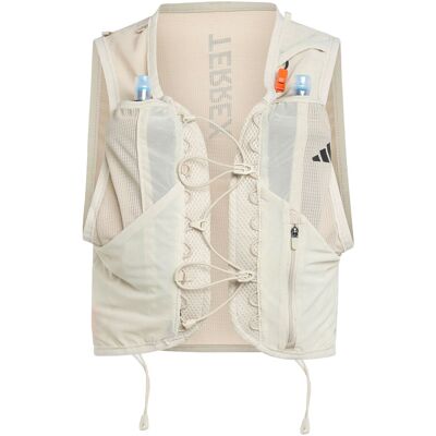 Adidas - Gilet de trail - Xpr Trail Vest 2.5L Wonder Alumina - Taille L - Beige - Publicité Adidas - Gilet de trail - Xpr Trail Vest 2.5L Wonder Alumina - Taille L - Beige - Publicité