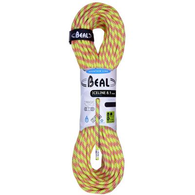 Beal Ice Line Unicore 8.1MM 70M - Vert - Corde d'Escalade - Publicité Beal Ice Line Unicore 8.1MM 70M - Vert - Corde d'Escalade - Publicité