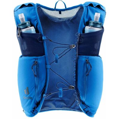 Deuter - Gilet de trail - Traick 9 Neptune Nightblue pour Homme - Taille L - Navy - Publicité Deuter - Gilet de trail - Traick 9 Neptune Nightblue pour Homme - Taille L - Navy - Publicité