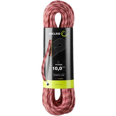 Edelrid Python 80m Corde d'Escalade Rouge - Publicité Edelrid Python 80m Corde d'Escalade Rouge - Publicité