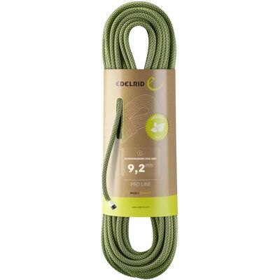 Corde d'escalade Edelrid Hummingbird Eco Dry 9,2mm Nuit-Citron - Publicité Corde d'escalade Edelrid Hummingbird Eco Dry 9,2mm Nuit-Citron - Publicité