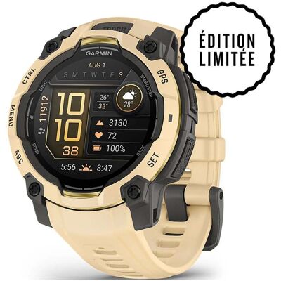 Garmin - Montre GPS - Instinct 3 45mm AMOLED Citrine/Gray - Beige - Publicité Garmin - Montre GPS - Instinct 3 45mm AMOLED Citrine/Gray - Beige - Publicité