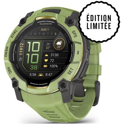 Garmin - Montre GPS - Instinct 3 50mm AMOLED Fern Green/Gray - Vert - Publicité Garmin - Montre GPS - Instinct 3 50mm AMOLED Fern Green/Gray - Vert - Publicité