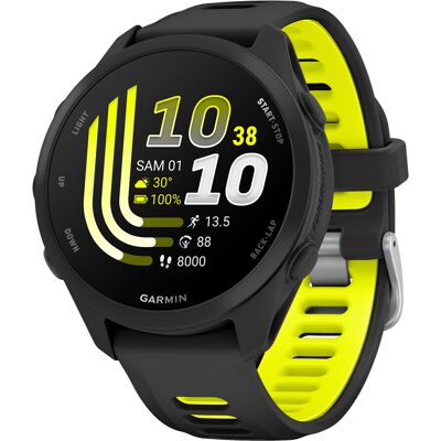 Garmin - Montre GPS avec stockage de musique intégré - Forerunner 170 Music Noir Jaune en Silicone - Publicité Garmin - Montre GPS avec stockage de musique intégré - Forerunner 170 Music Noir Jaune en Silicone - Publicité