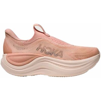 Hoka - Chaussures de récupération - Skyward Laceless W Rose Latte/Rose Cream pour Femme - Taille 39 1/3 - Vert - Publicité Hoka - Chaussures de récupération - Skyward Laceless W Rose Latte/Rose Cream pour Femme - Taille 39 1/3 - Vert - Publicité