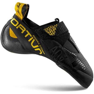 La Sportiva Ondra Comp - Chaussures d'escalade - noir/jaune - Publicité La Sportiva Ondra Comp - Chaussures d'escalade - noir/jaune - Publicité