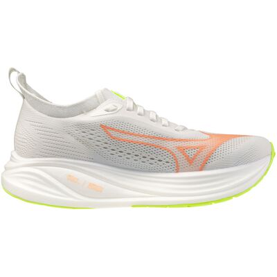 Mizuno - Chaussures de running - Mizuno Neo Zen 2 Ws GF White/Flamingo Coral/Lime Pulp pour Femme - Taille 6 UK - Blanc - Publicité Mizuno - Chaussures de running - Mizuno Neo Zen 2 Ws GF White/Flamingo Coral/Lime Pulp pour Femme - Taille 6 UK - Blanc - Publicité
