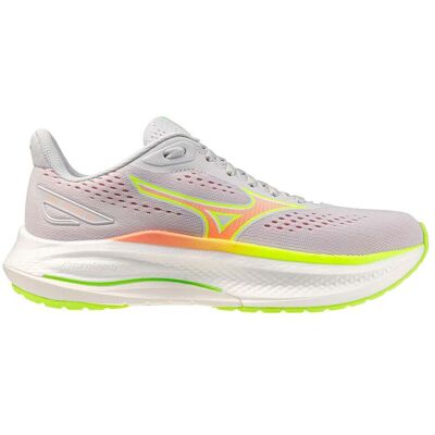 Mizuno - Chaussures de running - Wave Inspire 22 Ws Cloudscape/Desert Flower/Lime Pulp pour Femme - Taille 5,5 UK - Blanc - Publicité Mizuno - Chaussures de running - Wave Inspire 22 Ws Cloudscape/Desert Flower/Lime Pulp pour Femme - Taille 5,5 UK - Blanc - Publicité