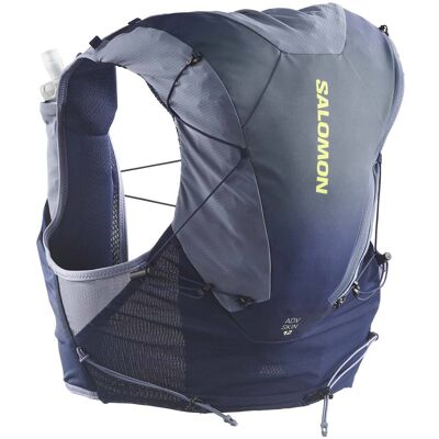 Salomon - Sac de trail/running - Adv Skin 12 Gradient Set Maritime Blue/Grisaille - Taille L - Navy - Publicité Salomon - Sac de trail/running - Adv Skin 12 Gradient Set Maritime Blue/Grisaille - Taille L - Navy - Publicité