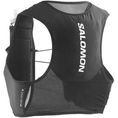 Salomon - Gilet de trail - S/Lab Sense 6 Set Black - Taille M - Noir - Publicité Salomon - Gilet de trail - S/Lab Sense 6 Set Black - Taille M - Noir - Publicité