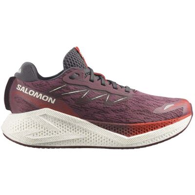 Salomon - Chaussures de running - Aero Glide 4 W Huckleberry/Vanilla Ice pour Femme - Taille 37 1/3 - Bordeaux - Publicité Salomon - Chaussures de running - Aero Glide 4 W Huckleberry/Vanilla Ice pour Femme - Taille 37 1/3 - Bordeaux - Publicité