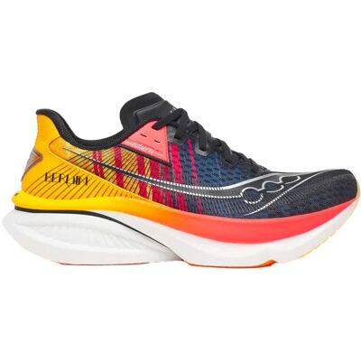 Saucony - Chaussures de running - Endorphin Azura Black/Fusion pour Homme - Taille 43 - Orange - Publicité Saucony - Chaussures de running - Endorphin Azura Black/Fusion pour Homme - Taille 43 - Orange - Publicité