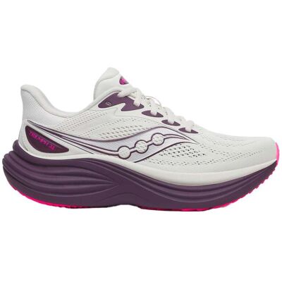 Saucony - Chaussures de running - Triumph 24 Quartz/Eggplant pour Femme - Taille 38.5 - Beige - Publicité Saucony - Chaussures de running - Triumph 24 Quartz/Eggplant pour Femme - Taille 38.5 - Beige - Publicité
