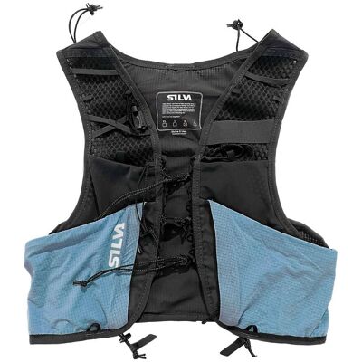 Silva - Gilet de trail - Strive 5 Vest Blue en Nylon - Taille XS - Bleu - Publicité Silva - Gilet de trail - Strive 5 Vest Blue en Nylon - Taille XS - Bleu - Publicité
