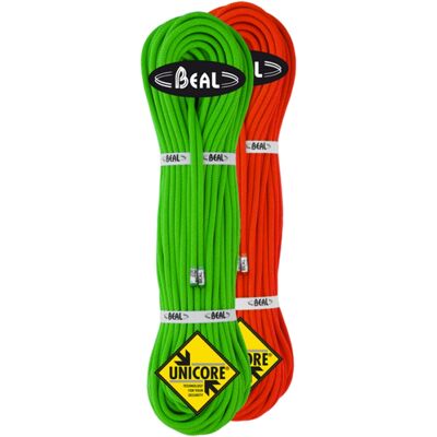 Beal - Pack de 2 cordes d'alpinisme - Gully 7.3mm Golden Dry Pack Orange - Taille 2 x 60m - Publicité Beal - Pack de 2 cordes d'alpinisme - Gully 7.3mm Golden Dry Pack Orange - Taille 2 x 60m - Publicité