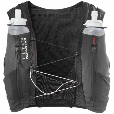 Salomon - Gilet de trail - S/Lab Ultra 12 Set Black - Taille S - Noir - Publicité Salomon - Gilet de trail - S/Lab Ultra 12 Set Black - Taille S - Noir - Publicité