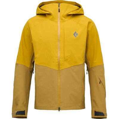 Black Diamond - Veste de ski de randonnée imperméable et respirante - M Recon Stretch Shell Amber Flax pour Homme en Nylon - Taille L - Jaune - Publicité Black Diamond - Veste de ski de randonnée imperméable et respirante - M Recon Stretch Shell Amber Flax pour Homme en Nylon - Taille L - Jaune - Publicité