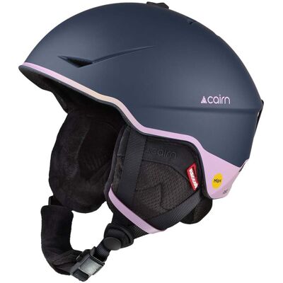 Cairn - Casque de ski/snowboard - Rise Mips® Mat Night Sky Lilac - Taille 54-56 cm - Navy - Publicité Cairn - Casque de ski/snowboard - Rise Mips® Mat Night Sky Lilac - Taille 54-56 cm - Navy - Publicité