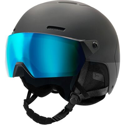Cébé - Casque de ski/snowboard - Pow 2 Black Grey Revo Blue - Taille 56-58 cm - Noir - Publicité Cébé - Casque de ski/snowboard - Pow 2 Black Grey Revo Blue - Taille 56-58 cm - Noir - Publicité
